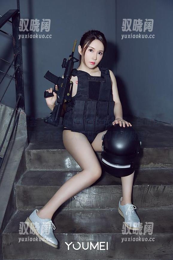 尤蜜荟 - 精选小KK的白色写真，你说这画面会不会让人误以为到了北极涅？