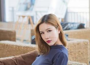 爱蜜社 - 黄歆苑的黑色魅惑：私拍原图让人眼前一亮