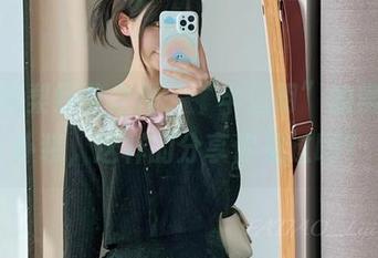 迷之呆梨经典之作，“半透明”的黑丝女仆装，这样的分享你见过吗？