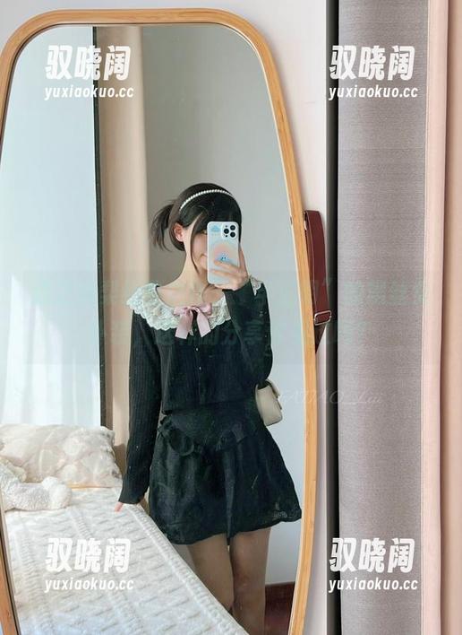 迷之呆梨经典之作，“半透明”的黑丝女仆装，这样的分享你见过吗？